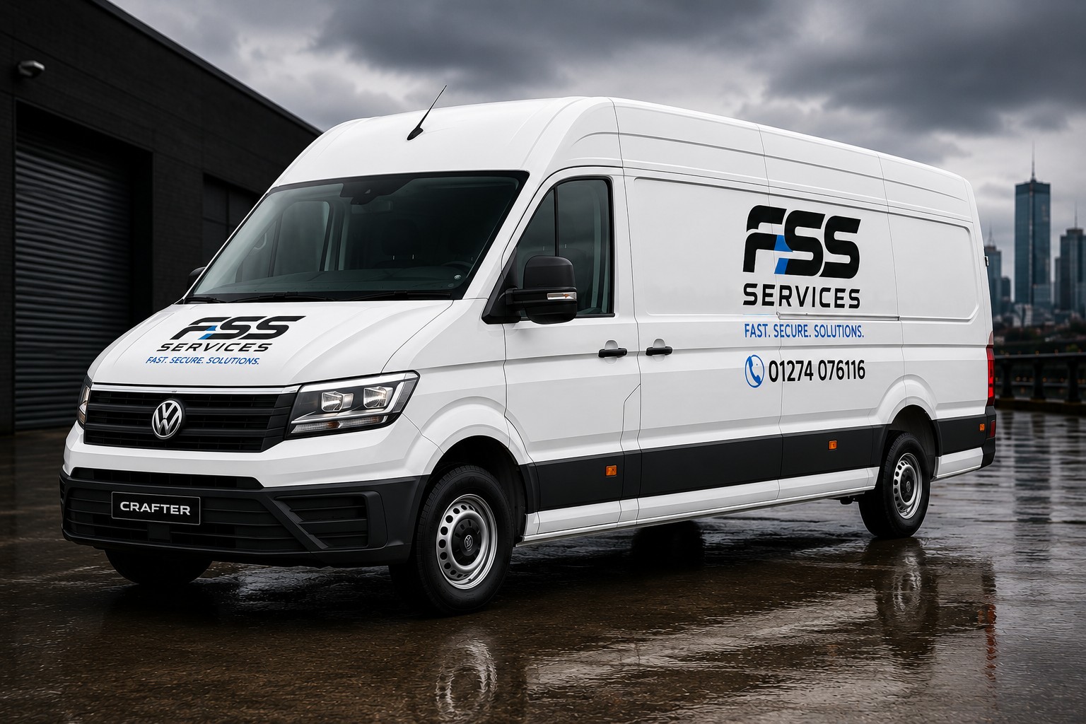 FSS Services long wheelbase van (Volkswagen Crafter)